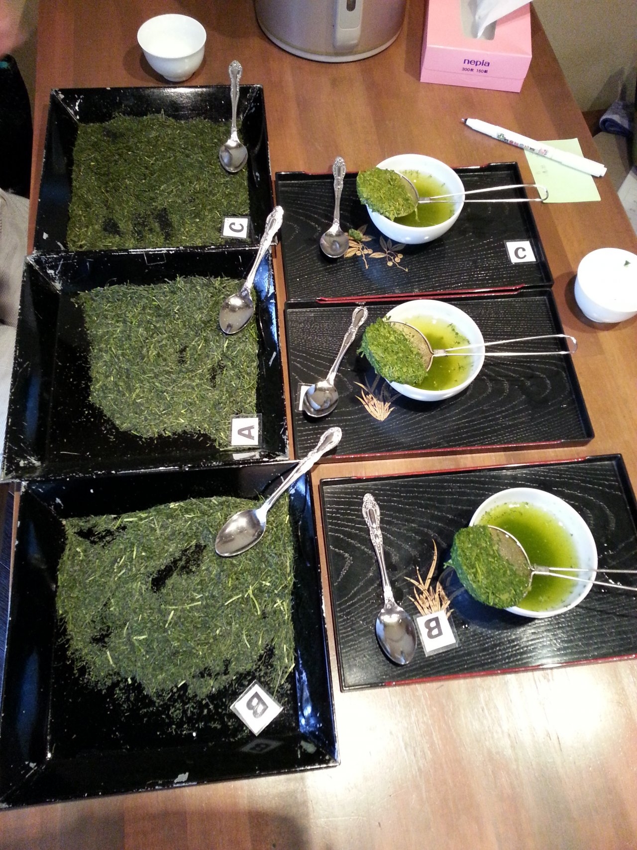 3産地の日本茶を鑑定してみました。